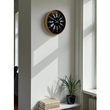 Senka Mey Ithalat® 36 cm Kahverengi Dekoratif Duvar Saati