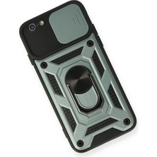 İlk El Grup Ieg™  Iphone 6 Kılıf Pars Lens Yüzüklü Silikon - Yeşil