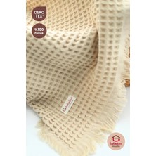 Bebekevi Doğal %100 Pamuk Müslin Waffle Bebek Battaniyesi – Oeko-Tex Sertifikalı