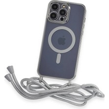 İlk El Grup Ieg™  Iphone 12 Pro Max Kılıf Divo Lazer Askılı Magsafe Kapak - Gümüş