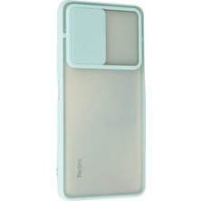 İlk El Grup Ieg™  Xiaomi Redmi Note 10 Pro Kılıf Palm Buzlu Kamera Sürgülü Silikon - Turkuaz