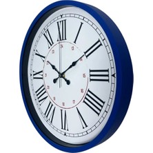 Senka Mey Ithalat® Lacivert 36 cm Dekoratif Duvar Saati