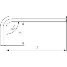 Senka Mey Ithalat® Izeltaş 4900 Allen Anahtar Altı Köşe 2 mm