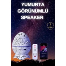 Senka Mey Ithalat® Yumurta Şeklinde Su Dalgalı Bluetooth Speaker Lamba Renkli Şarjlı