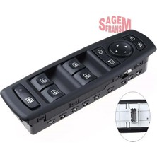 Sagemfrans Zengemtx Cam Açma Düğmesi Dörtlü Merkezi Kilit Ayna Ayar Ön Sol Megane Iii - Fluence Tek Soket