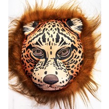 Cm Store Kahverengi Saçlı Yeleli Aslan Maskesi Eva Mega Peluş 37 No