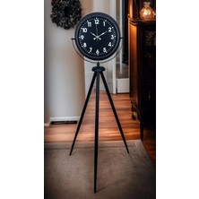 Senka Mey Ithalat® Siyah Asil Standart Stil Tripod Ayaklı Saat
