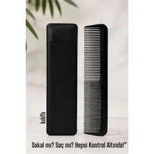 Senka Mey Ithalat® Kılıflı Cep Tarağı – 14 x 3 cm | Kompakt, Şık ve Taşınabilir Erkek Bakım Tarağı