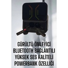 Senka Mey Ithalat® Powerbankli Bluetooth Kulaklık Yüksek Ses Kaliteli Kablosuz