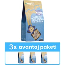 Nustil Glutensiz Hazır Kinoalı Kahvaltılık + Yulaf Ezmesi + Chia 250g x 3