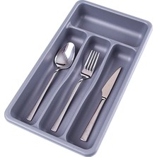 Cm Store Gri - 4 Bölmeli Çekmece Içi Kaşıklık (5067)