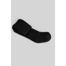 Senka Mey Ithalat® Tekli Düz Külotlu Çorap 50104 Siyah