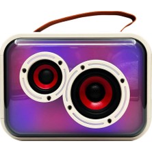 Nettech K13 Karaoke Box Kablosuz Hoparlör - Speaker (Krem) NT-108818