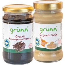 Grunn Organik Tahin 300 gr + Keçiboynuzu Pekmezi 380 gr