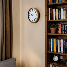 Senka Mey Ithalat® Elite Turuncu 36 cm Şık Duvar Saati