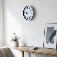 Senka Mey Ithalat® Soft White 36 cm Sade Duvar Saati