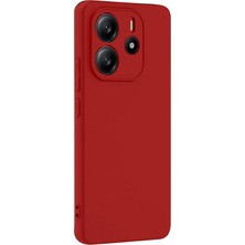 İlk El Grup Ieg™  Xiaomi Redmi Note 14 4g Kılıf First Silikon - Kırmızı