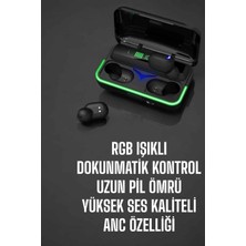 Senka Mey Ithalat® Bluetooth Kulaklık Powerbankli Yüksek Ses Kaliteli Şarj Göstergeli
