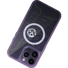 İlk El Grup Ieg™  Iphone 14 Pro Kılıf Magic Magneticsafe Silikon - Derin Mor