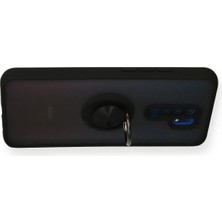 İlk El Grup Ieg™  Xiaomi Redmi 9 Kılıf Montreal Yüzüklü Silikon Kapak - Siyah
