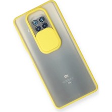 İlk El Grup Ieg™  Xiaomi Mi 10T Lite Kılıf Palm Buzlu Kamera Sürgülü Silikon - Sarı