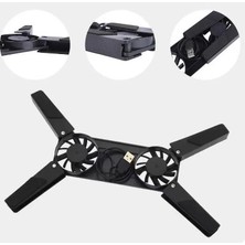 Senka Mey Ithalat® Katlanabilir Laptop Soğutucu 2 Fanlı