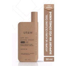 Uraw Support BB Yüz Güneş Kremi SPF 50 | Ton Eşitleyici & Yüksek Koruma 50 ml