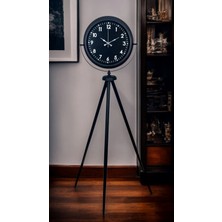 Senka Mey Ithalat® Royal Black Tripod Ayaklı Modern Tasarım Saat