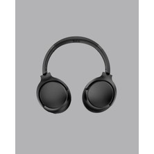 Senka Mey Ithalat® Siyah Kablosuz Bluetooth Kulaklık 300 Mah Hızlı Şarj Katlanabilir Pedli