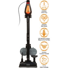 Fantom Pluto P 6100 Plus Cyclone Elektrikli Moplu  Dikey Süpürge Siyah