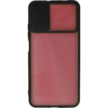 İlk El Grup Ieg™  Xiaomi Redmi 9t Kılıf Palm Buzlu Kamera Sürgülü Silikon - Siyah