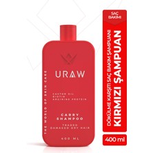 Uraw Kırmızı Şampuan | Yoğun Saç Dökülmesine Karşı Bakım Şampuan 400 ml