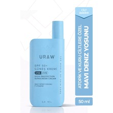 Uraw Mavi Deniz Yosunu Güneş Kremi | Karma Ciltler İçin Nem & Koruma 50 ml