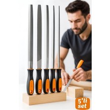 Senka Mey Ithalat® 5’li Profesyonel El Eğesi ve Törpü Seti - Ahşap Törpüsü - Ağaç Törpüsü Endüstriyel Kar