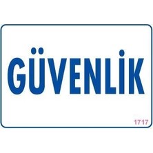 Senka Mey Ithalat® Güvenlik Uyarı Levhası 17,5X25 KOD:1717