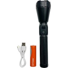 Senka Mey Ithalat® 60W Güçlü LED El Feneri 6000 Lümen Uzun Mesafe Aydınlatma Seti