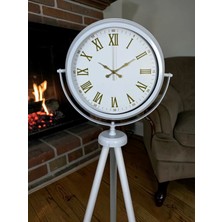 Senka Mey Ithalat® Ivory Beyaz Tripod Ayaklı Saat