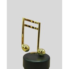 Senka Mey Ithalat® Altın Nota Figürlü Dönen Müzik Kutusu Dekoratif Music Box