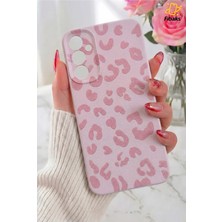 Fibaks Galaxy S24 Fe Kılıf Pembe Leopar Şık Tasarımlı Premium Ince Soft Silikon
