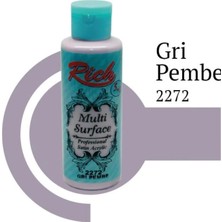 Senka Mey Ithalat® Rich Multi Surface 2272 Gri Pembe Akrilik Boya 130 cc