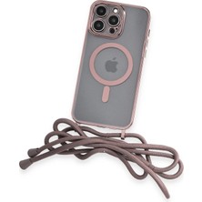 İlk El Grup Ieg™  Iphone 13 Pro Max Kılıf Divo Lazer Askılı Magsafe Kapak - Pembe