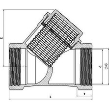Senka Mey Ithalat® 2''lik Filtre Pislik Tutucu Pirinç