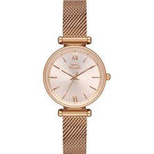Slazenger Kadın Kol Saati 31 mm Rose Gold Kasa Pilli Suya Dayanıklı Hasır Kordon  SL.09.1985.3.02