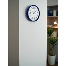 Senka Mey Ithalat® 36 cm Lacivert Roma Rakamlı Duvar Saati