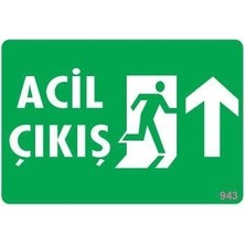 Senka Mey Ithalat® Acil Çıkış Uyarı Levhası 17,5X25 KOD:943