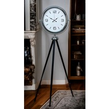 Senka Mey Ithalat® Krom Sade & Şık Tripod Ayaklı Saat