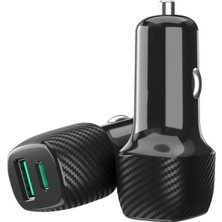 Senka Mey Ithalat® 38W Oto Çakmaklık Araç Içi Şarj Cihazı Hızlı Şarj Uzun Ömürlü