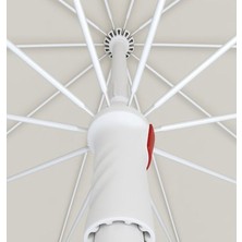 Entropiy 200 cm 10 Telli  Kalın Kumaş Plaj Şemsiyesi — Balkon, Bahçe, Havuz, Seyahat ve Sahil Dayanıklı Gölgelik