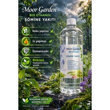 Moor Garden Bioethanol Şömine Yakıtı 1 Litre Şeffaf Kokusuz Dumansız Çevre Dostu Temiz Yanış