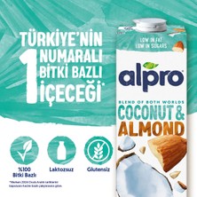 Alpro Hindistan Cevizi Badem Sütü 1 L Vegan Laktozsuz Bitkisel Bazlı Kalsiyum Kaynağı